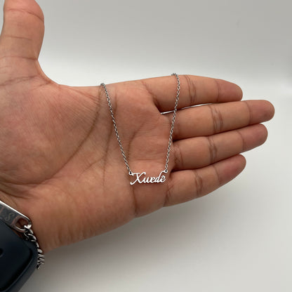 Jesidische Kette mit Kurdischer Schrift „Xwede“ - Gold & Silber | Symbol für Gott | Eleganter Schmuck für Jesiden & Kurden