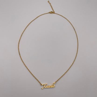 Jesidische Kette mit Kurdischer Schrift „Xwede“ - Gold & Silber | Symbol für Gott | Eleganter Schmuck für Jesiden & Kurden