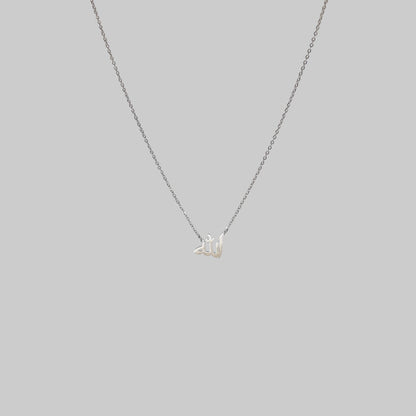 Halskette mit Arabischer Schrift „Allah“ - Gold & Silber | Elegantes Accessoire mit Symbol für Gott