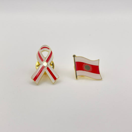 Jesidische Flagge Brosche Anstecknadelabzeichen