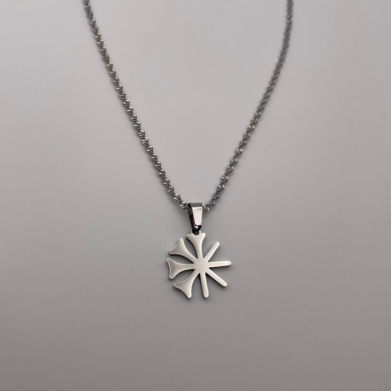 Dingir 𒀭 Halskette - Gold & Silber | 3 cm & 1.8 cm | Symbolische Kette für Männer & Frauen | Jesidische Kultur