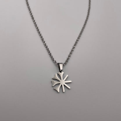 Dingir 𒀭 Halskette - Gold & Silber | 3 cm & 1.8 cm | Symbolische Kette für Männer & Frauen | Jesidische Kultur