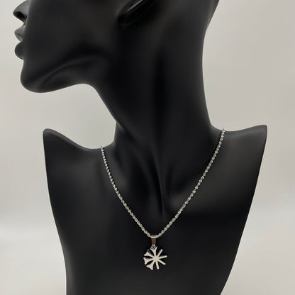 Dingir 𒀭 Halskette - Gold & Silber | 3 cm & 1.8 cm | Symbolische Kette für Männer & Frauen | Jesidische Kultur